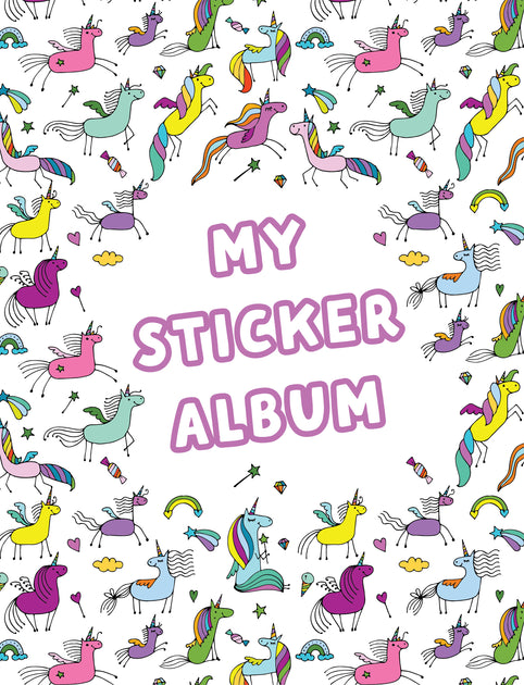 Blank Sticker Book: Sticker Album For Collecting Stickers For Kids, Album  For Boys and Girls, Cute stickers Collection Cover