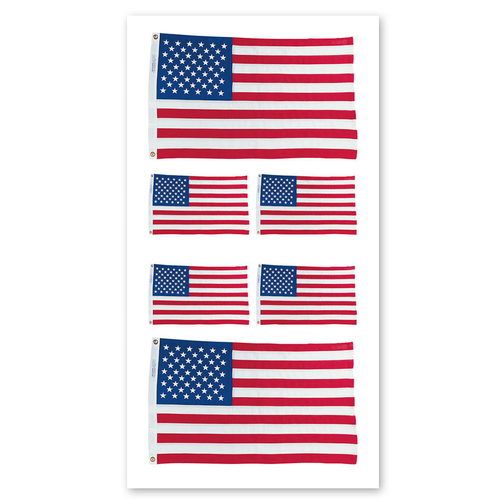 American Flags Stickers