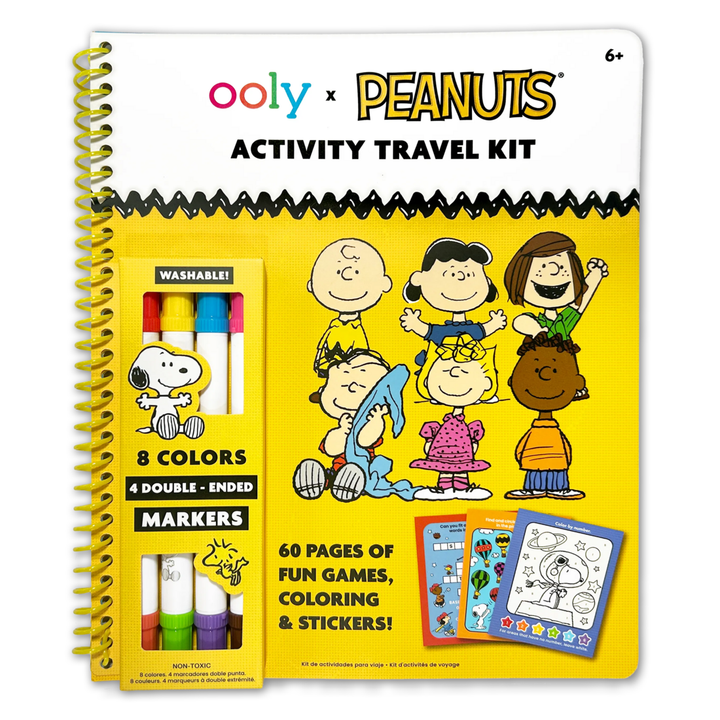 Front Cover of Peanuts Activity Travel Kit with Double-Ended Markers