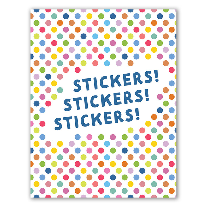 Polka Dots Blank Sticker Album - Front Cover