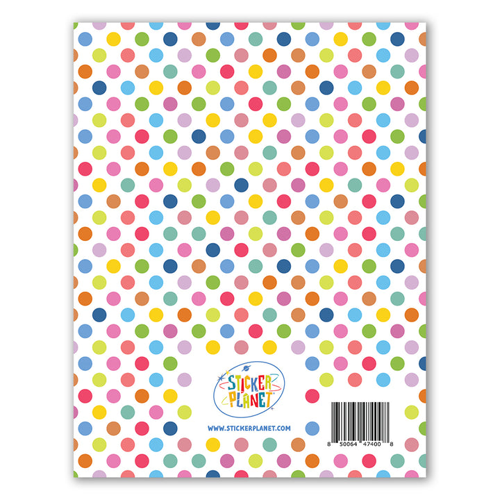 Polka Dots Blank Sticker Album - Back Cover