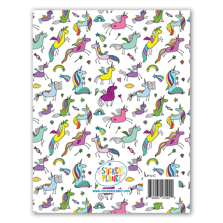 Unicorns Blank Sticker Album - Back Cover