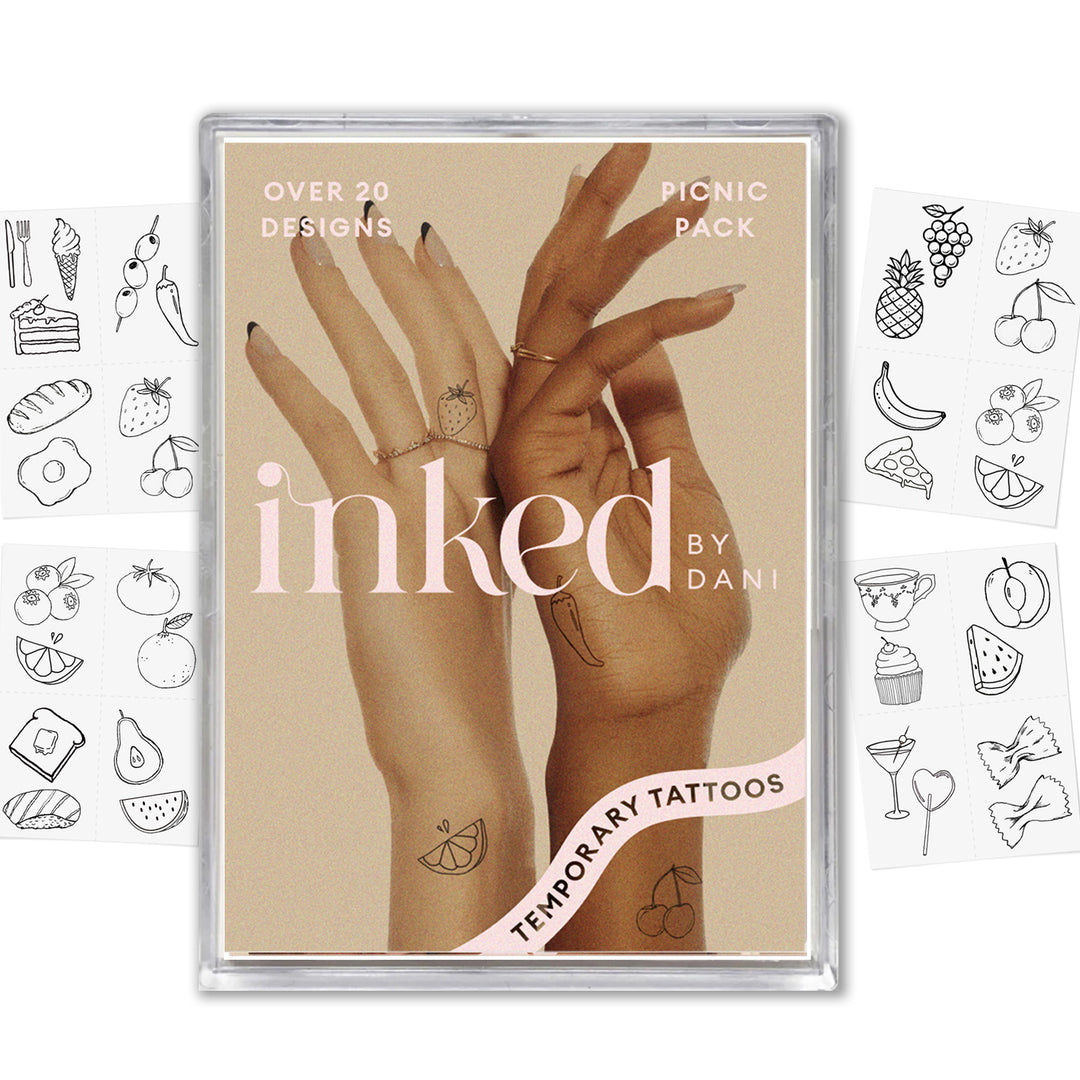 Picnic Temporary Tattoo Pack