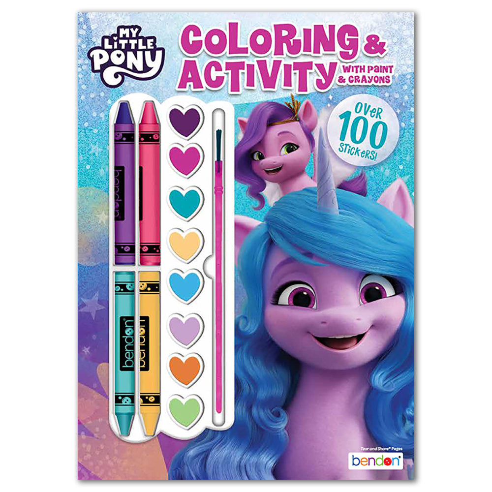 My Little Pony Coloring & Activity Book with Paint, Crayons & Stickers