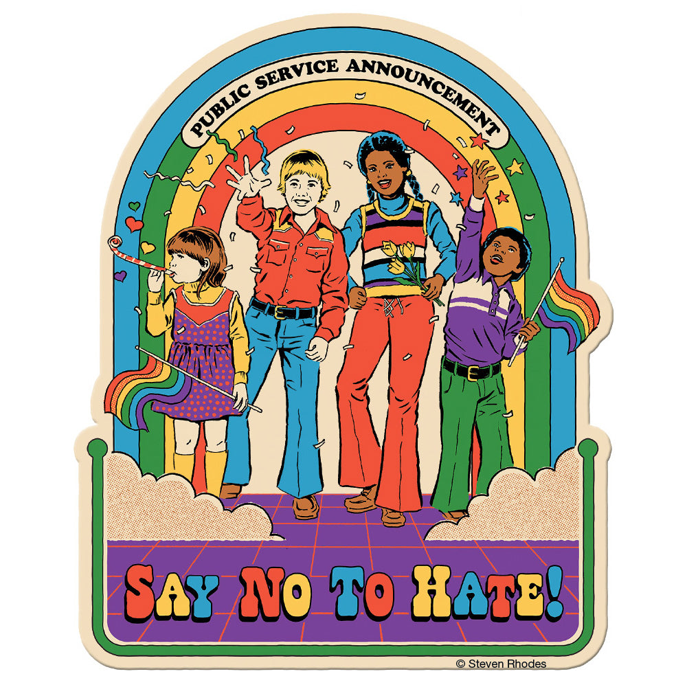 Steven Rhodes Say No To Hate Vinyl Sticker Decal