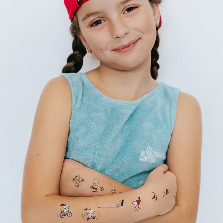 Peanuts Sports Tattly Temporary Tattoo Sheets