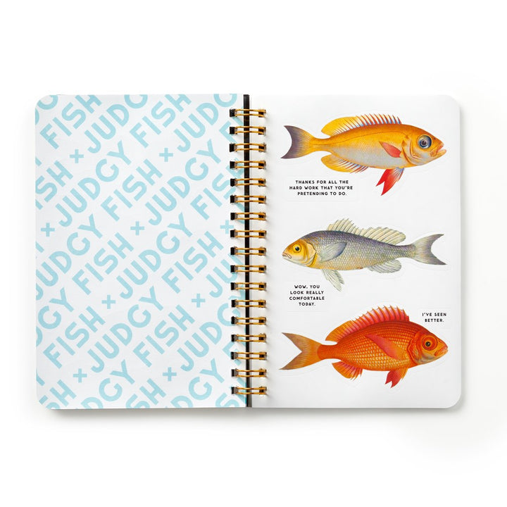 Judgy Fish Sticker Book Interior Page Sample