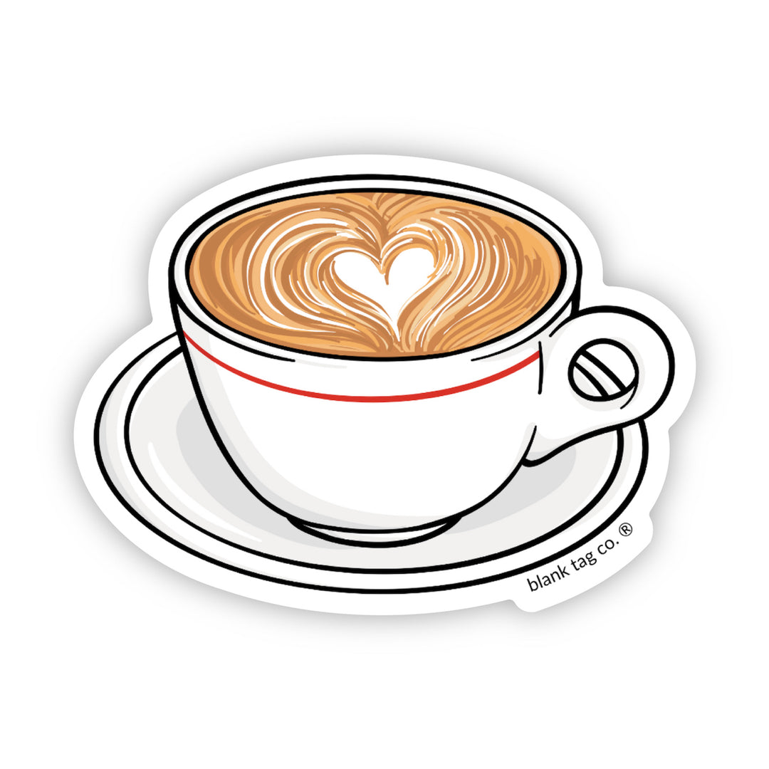 The Latte Vinyl Sticker Decal