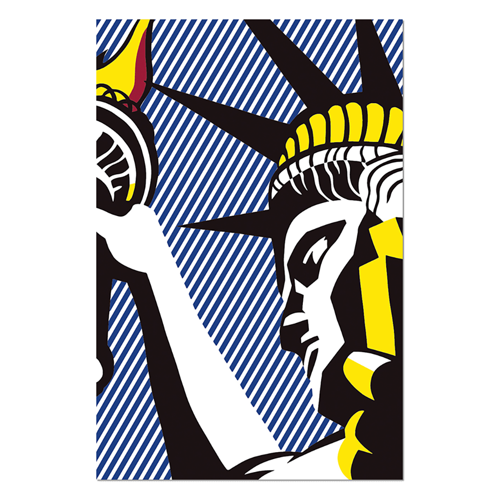 Roy Lichtenstein's I Love Liberty Vinyl Sticker Decal