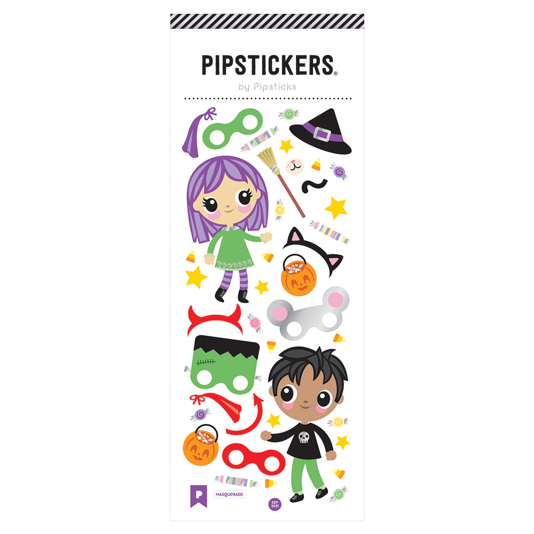 Halloween Costume Masquerade Stickers