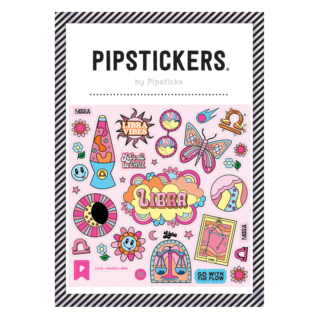 Level-Headed Libra Glow In The Dark Stickers