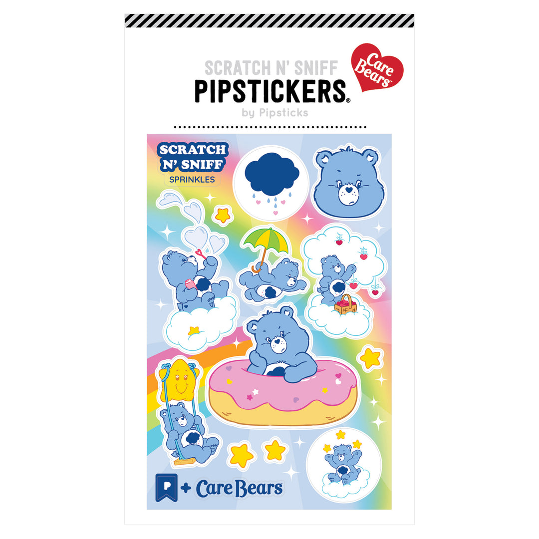 Fluffy Grumpy Bear Scratch & Sniff Stickers