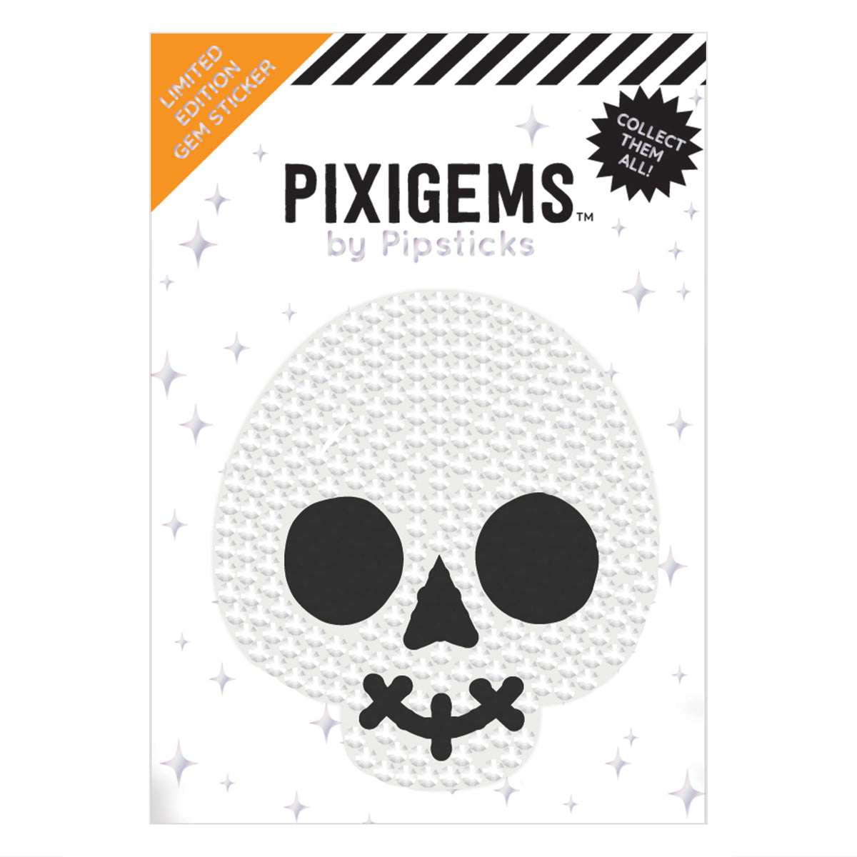 Stubs Skeleton Pixigem Sticker – Sticker Planet