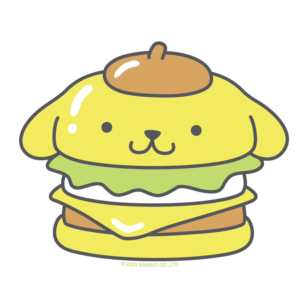 Pompompurin Burger Vinyl Sticker Decal