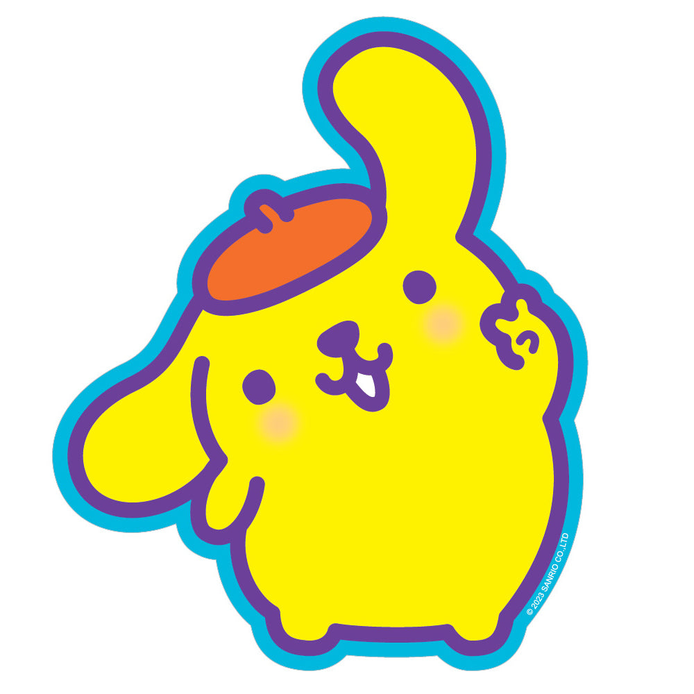 Pompompurin Peace Sign Vinyl Sticker Decal