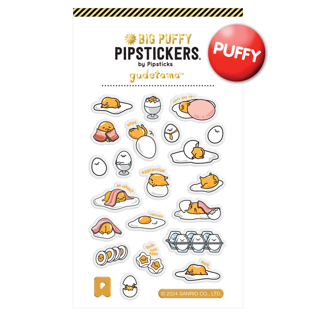 Gudetama So What Little Puffy Stickers