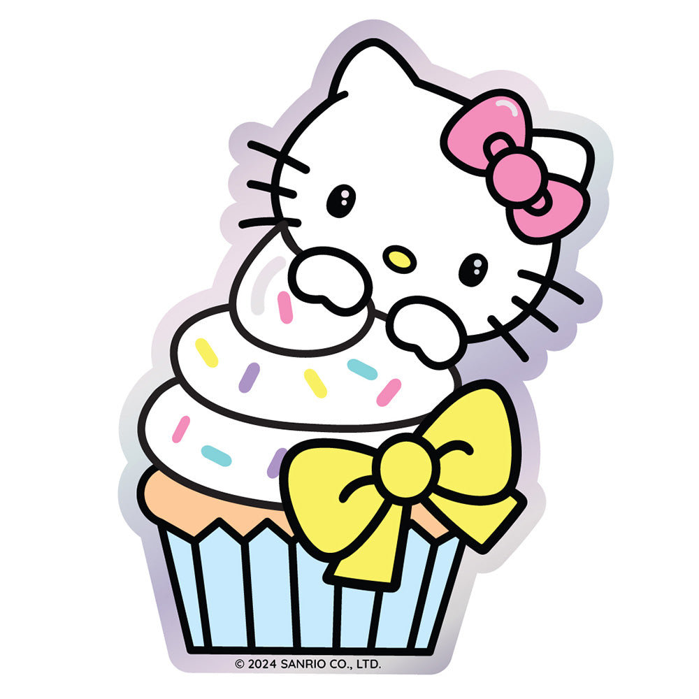 Hello Kitty Cupcake Delight Vinyl Sticker Decal