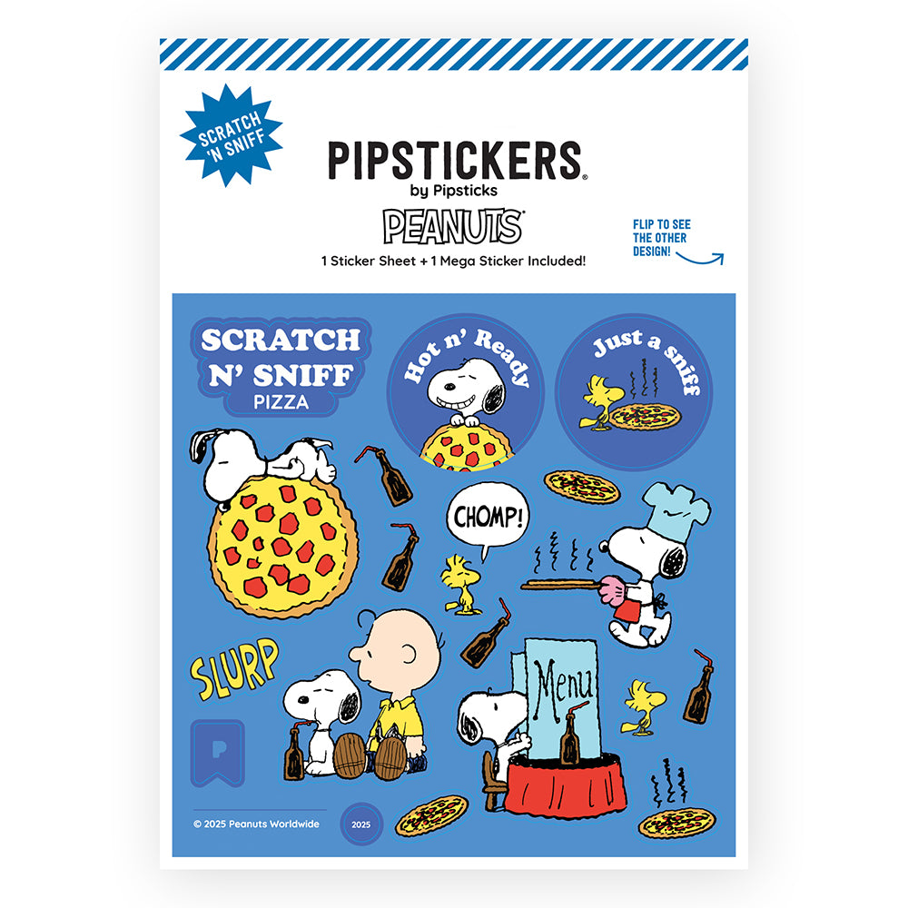 Peanuts Hot Pizza Scratch And Sniff Stickers