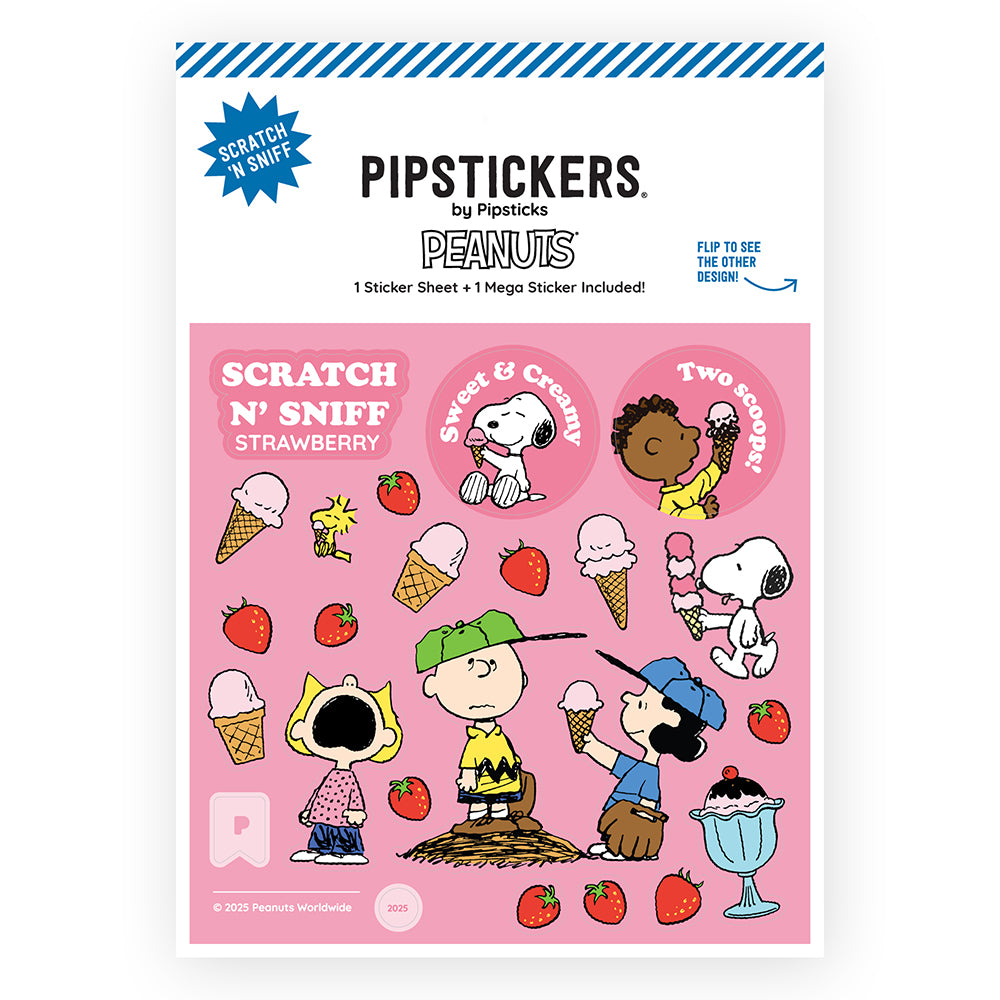 Peanuts Ice Cream Scratch And Sniff Stickers