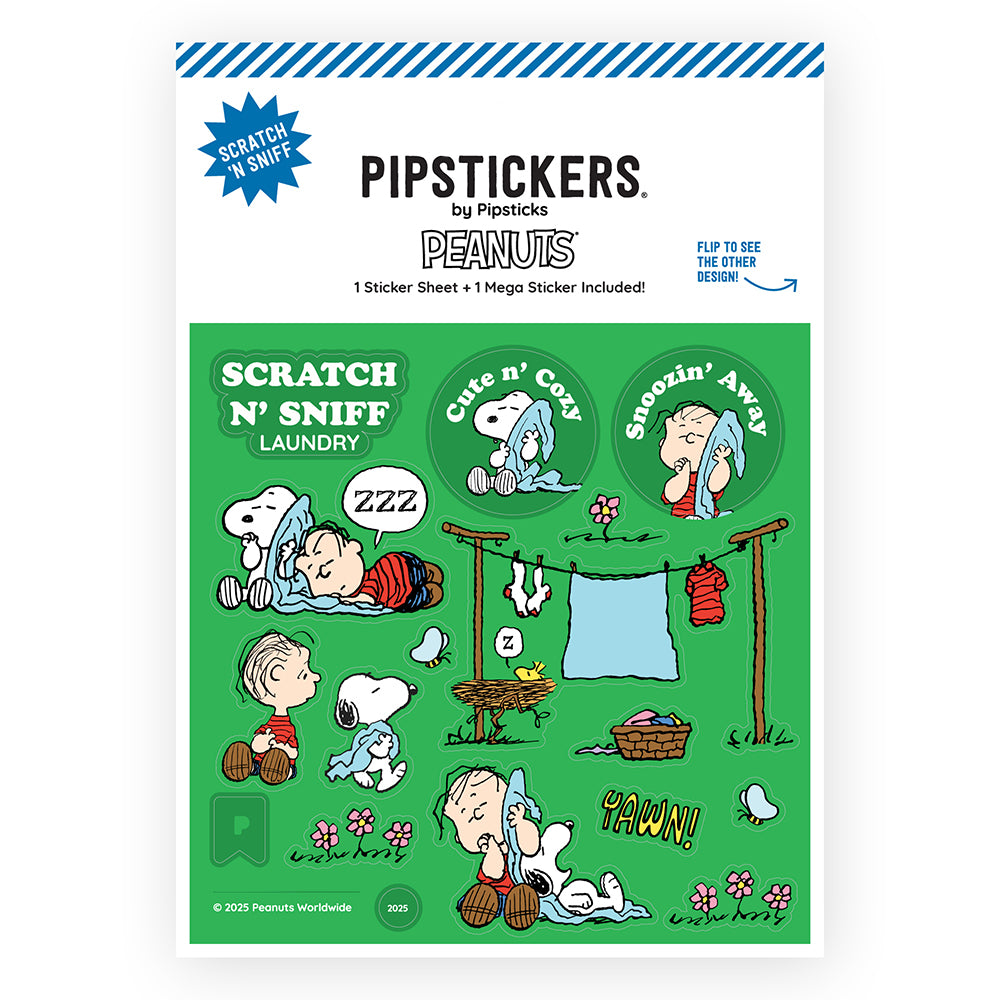 Peanuts Laundry Day Scratch And Sniff Stickers