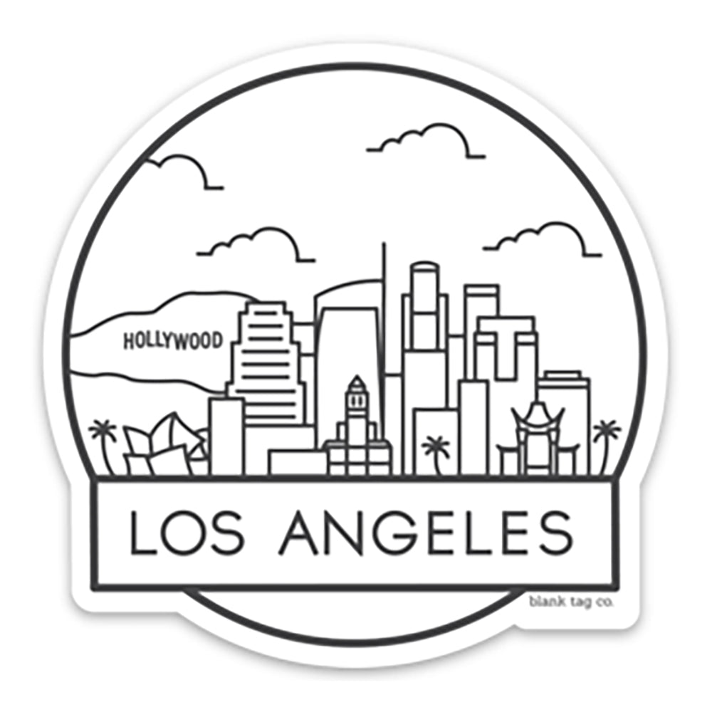 The Los Angeles Cityscape Vinyl Sticker Decal – Sticker Planet