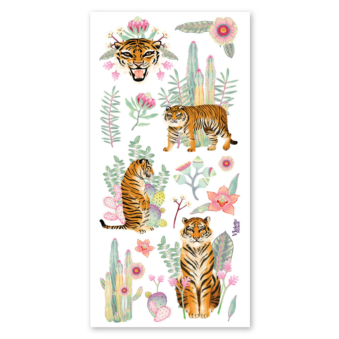 Tigers and Cacti Stickers