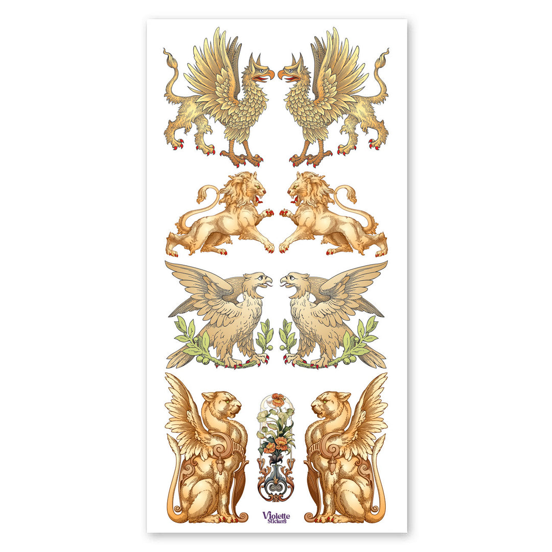 Griffins And Lions Stickers