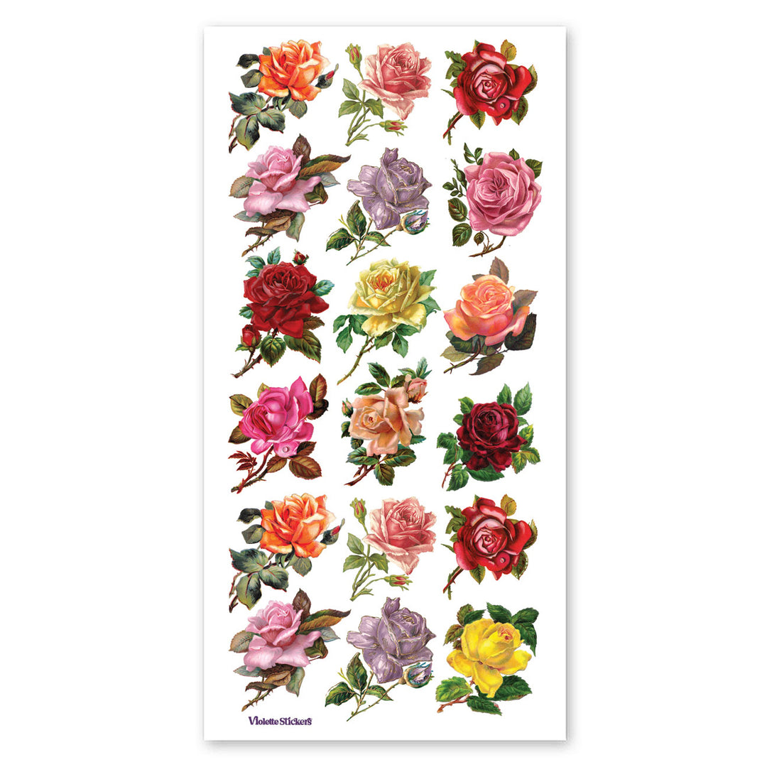 Crystalline Rose Perfection Sparkly Stickers