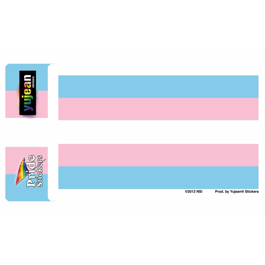 Transgender Pride Flag Vinyl Sticker Decal
