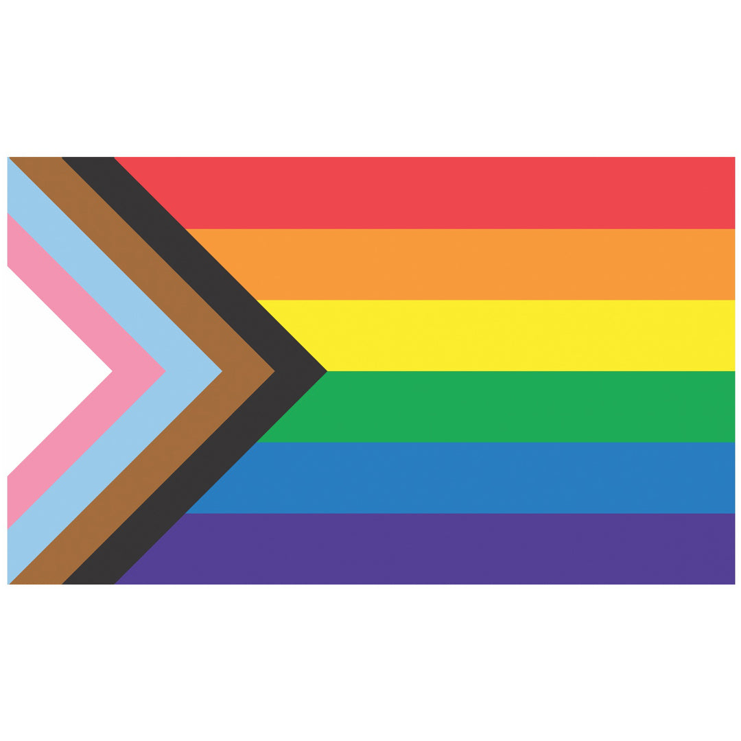Progress Pride Flag Vinyl Sticker Decal