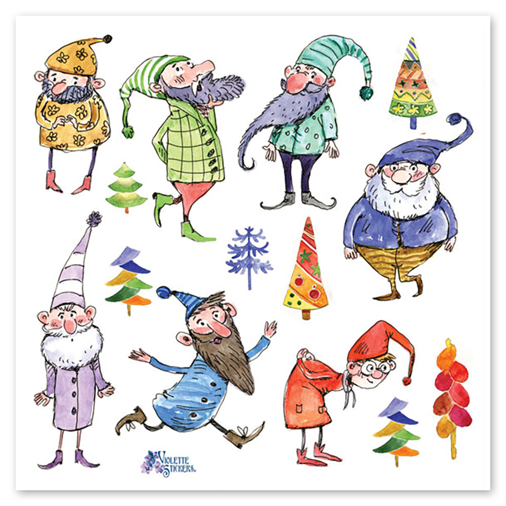 Dancing Elves Stickers