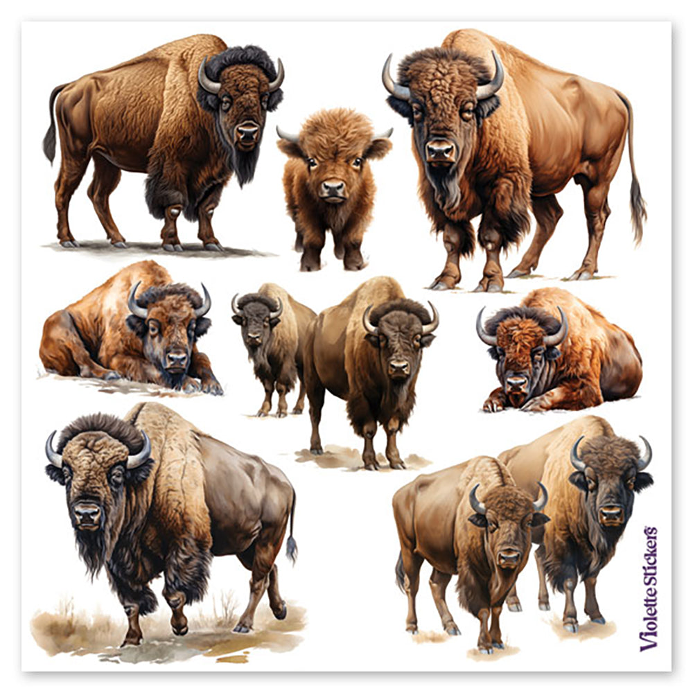 Bison Stickers