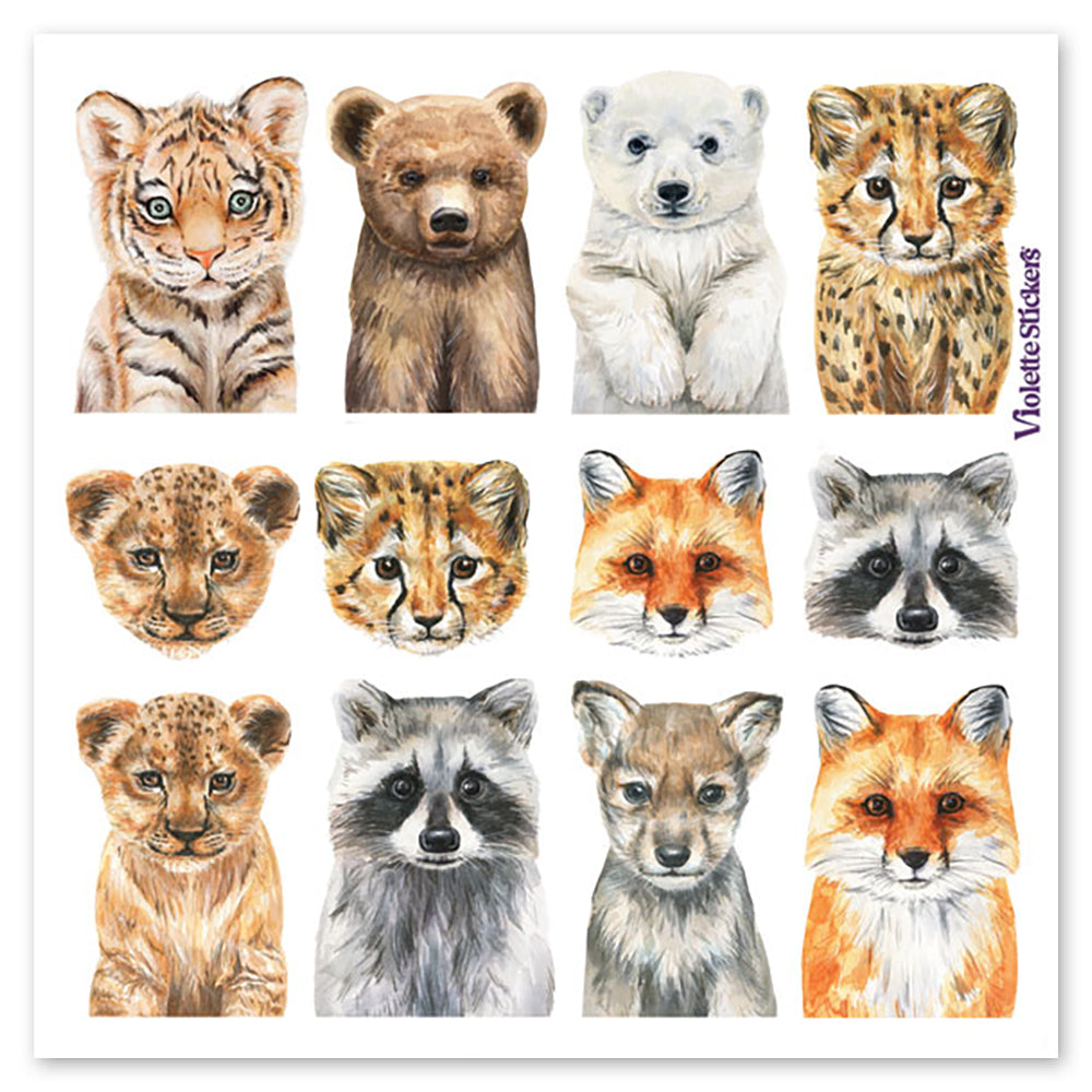 Pocket Animal Babies Stickers