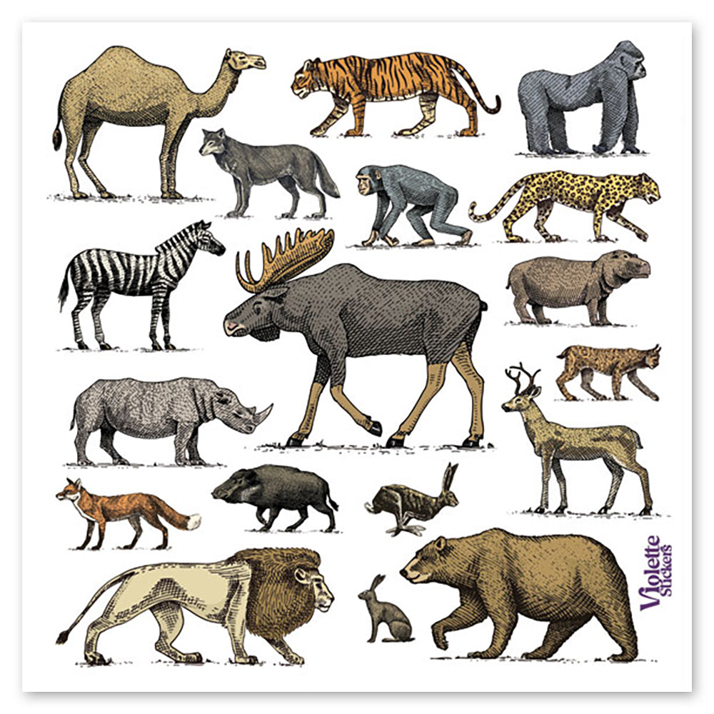 Wild Animal Parade Stickers