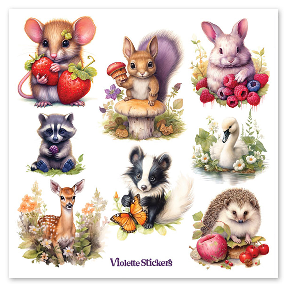 Strawberry Mouse and Friends Stickers