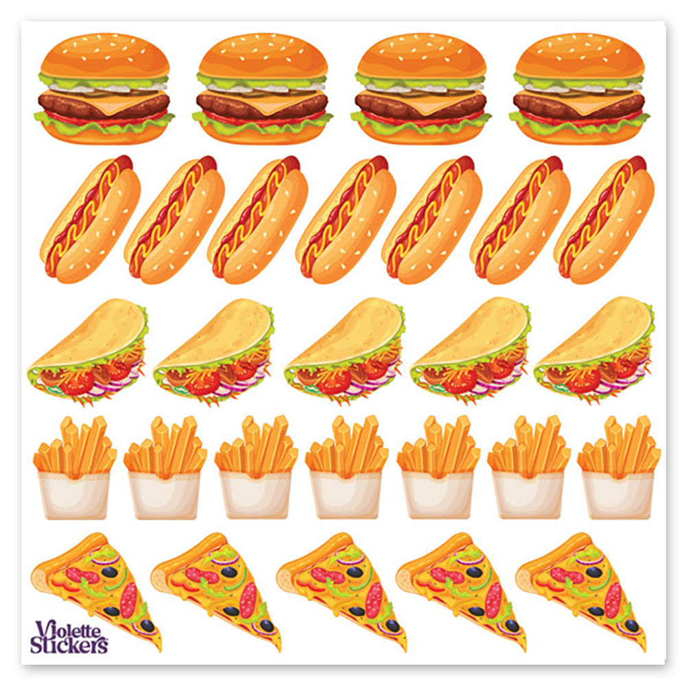 Mini Fast Food Stickers