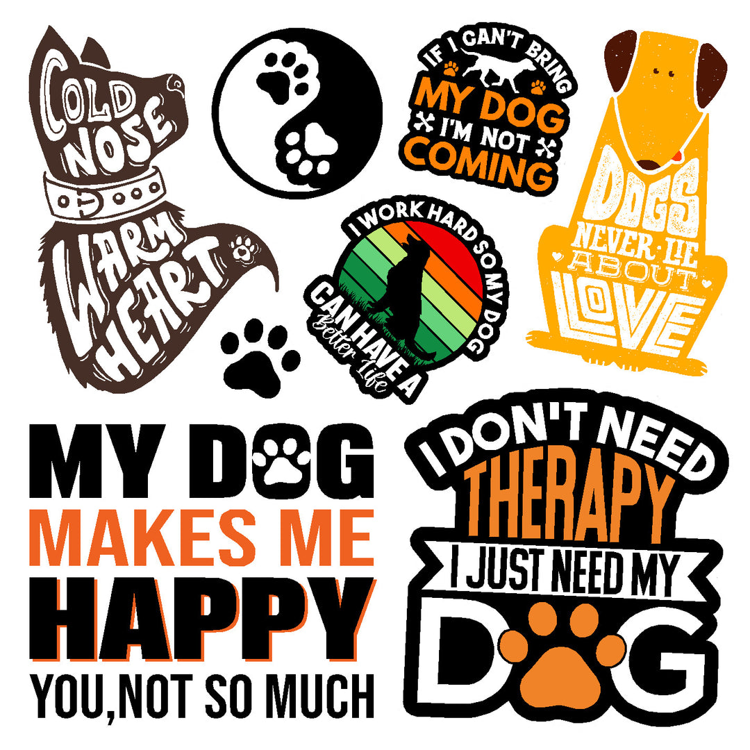 Love Dogs Vinyl Sticker Decal Set