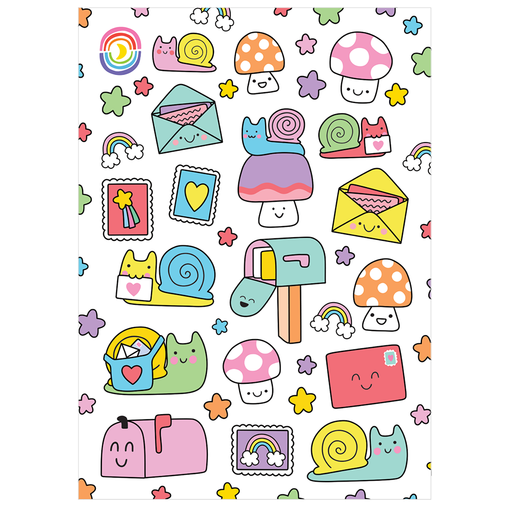 Snails And Mails Glossy Sticker Sheet