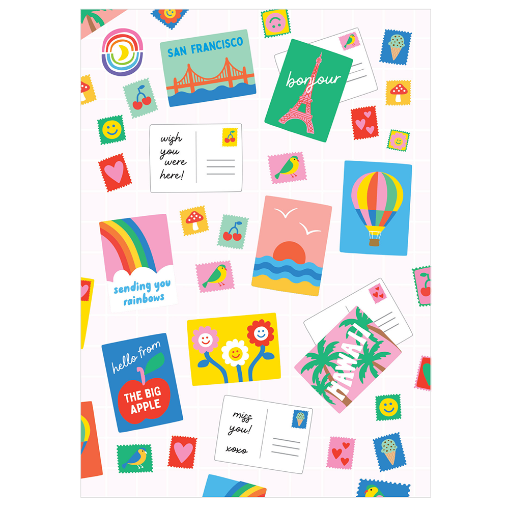 Greetings from Everywhere Glossy Sticker Sheet