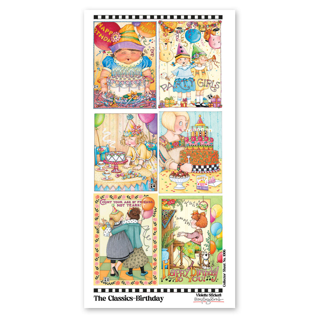 Mary Engelbreit's Classic Birthday Stickers