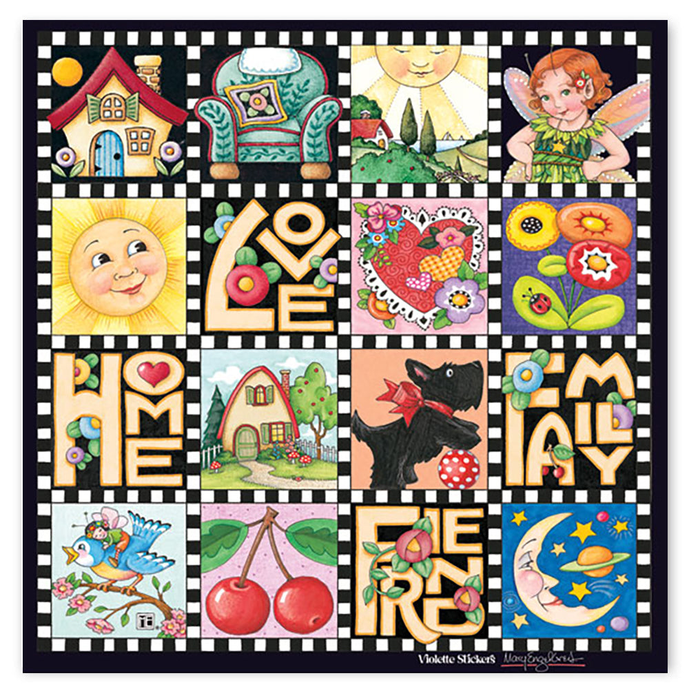 Mary Engelbreit's Squares Stickers