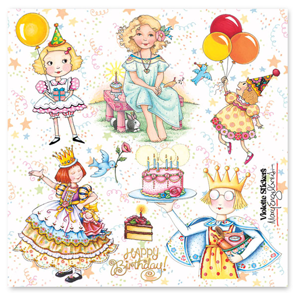 Mary Engelbreit's Birthday Girls Stickers
