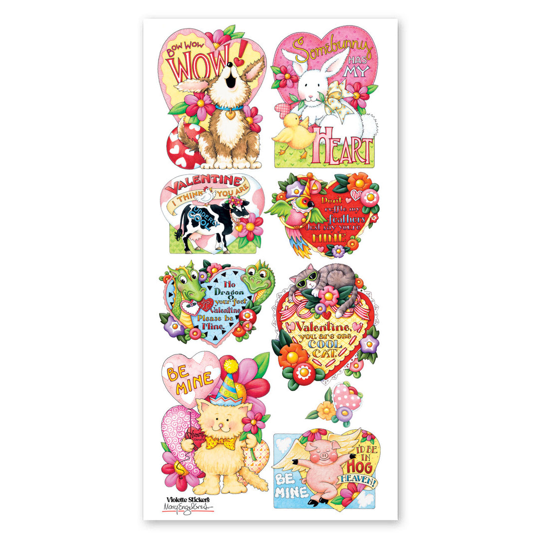 Mary Engelbreit's Animal Valentines Stickers