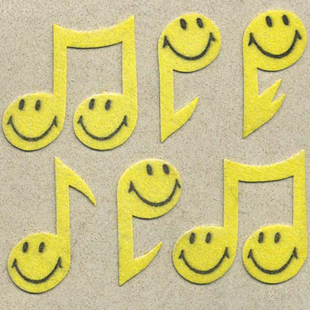 Musical Notes Fuzzy Stickers