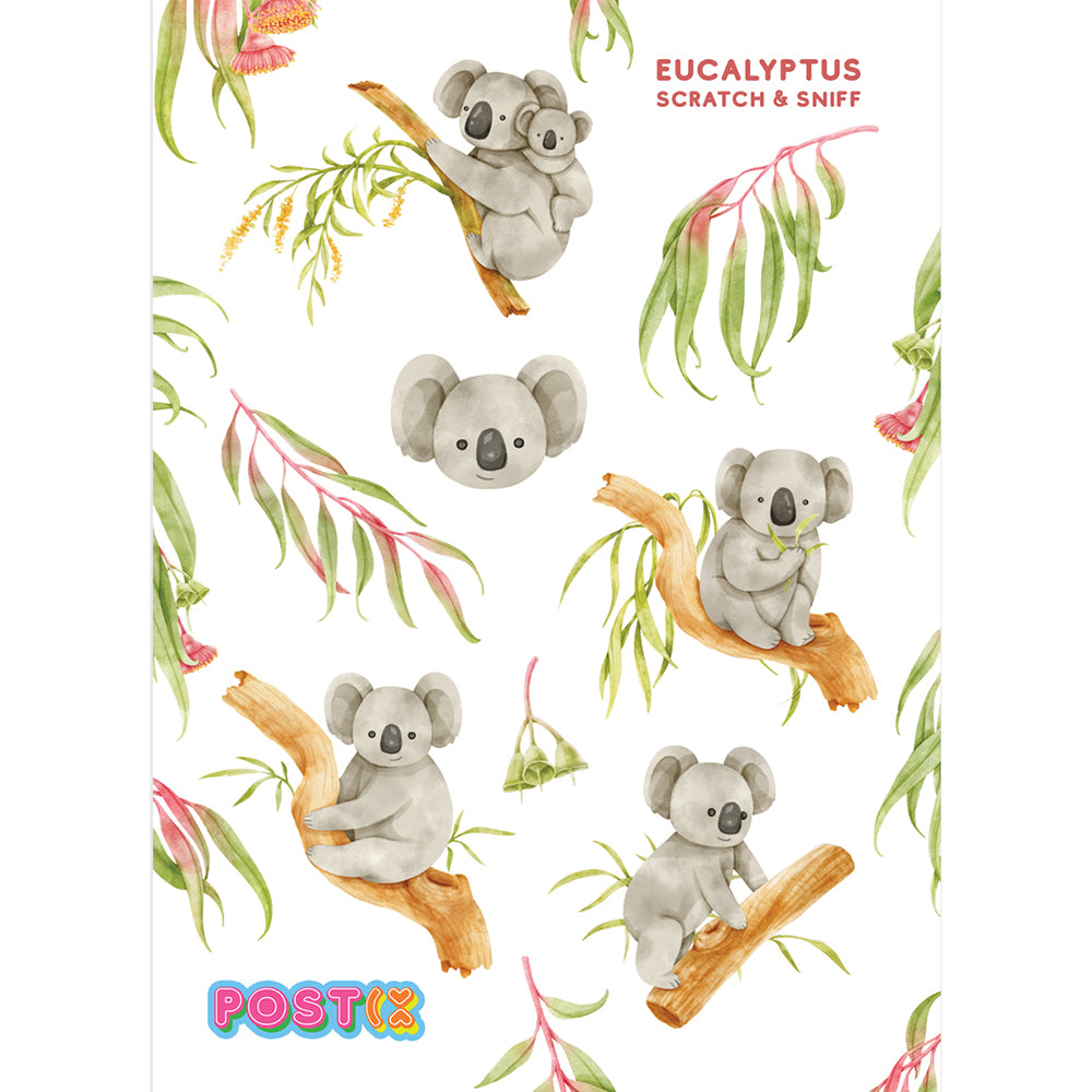 Koala Bear Eucalyptus Scratch & Sniff Stickers