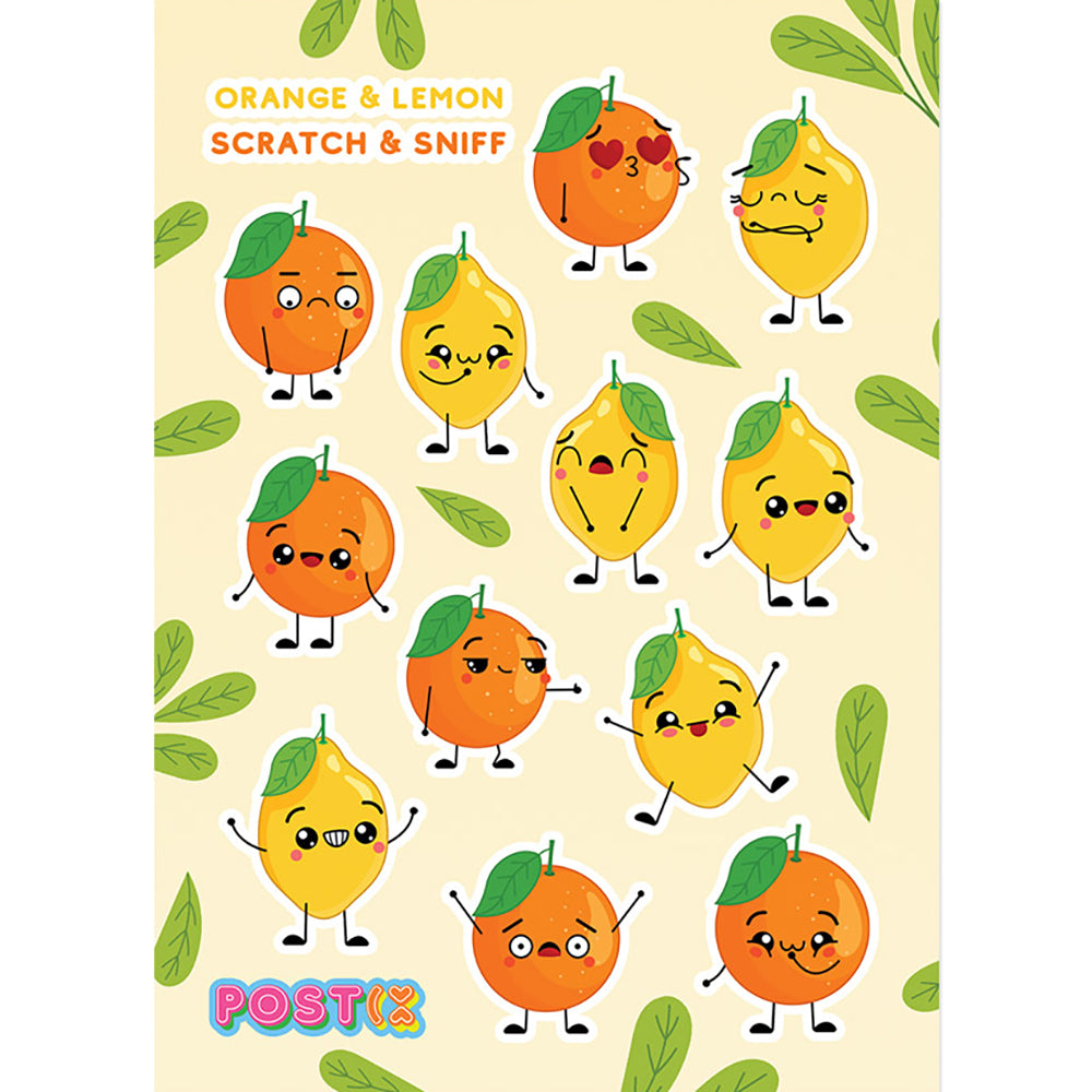 Orange & Lemon Mates Scratch & Sniff Stickers