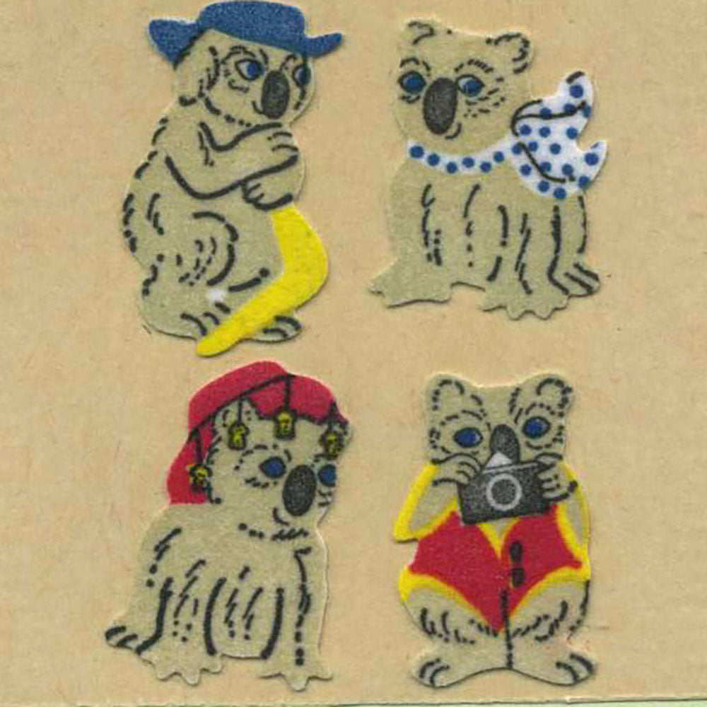 Funny Koalas Fuzzy Stickers