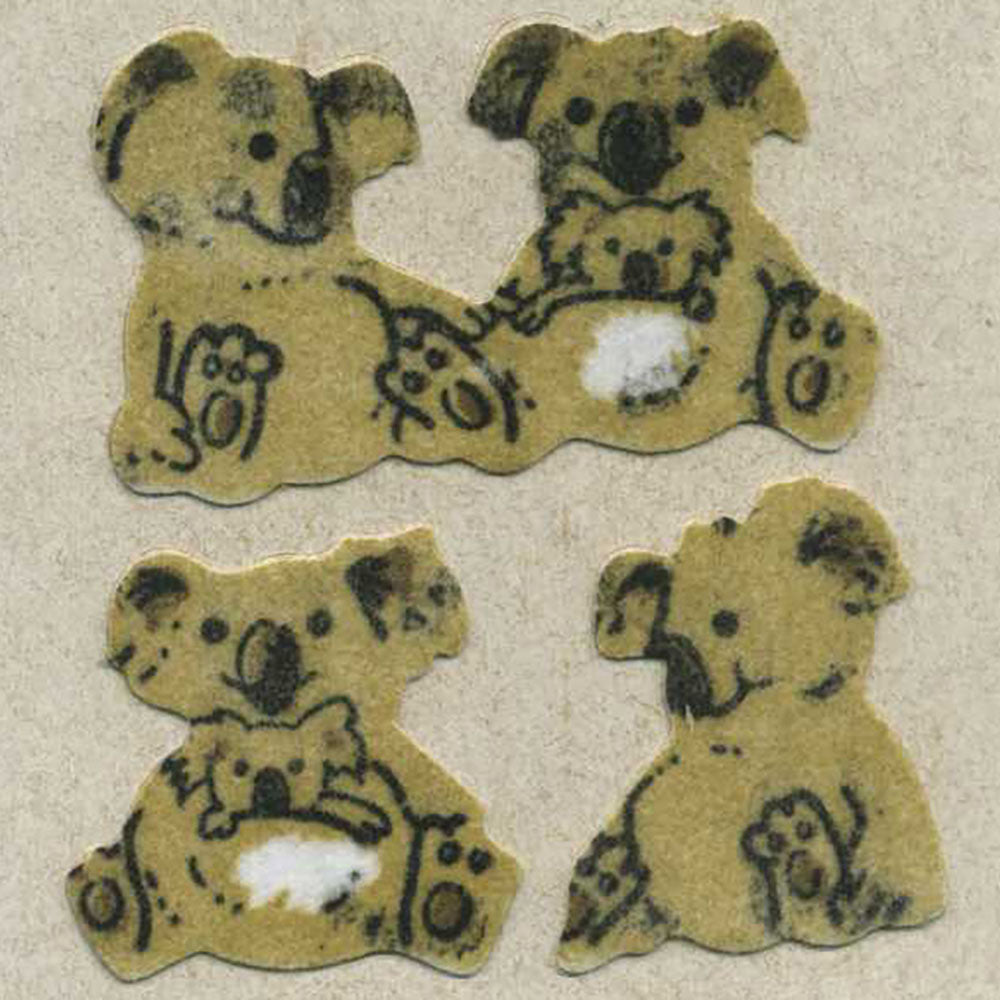 Cute Koalas Fuzzy Stickers