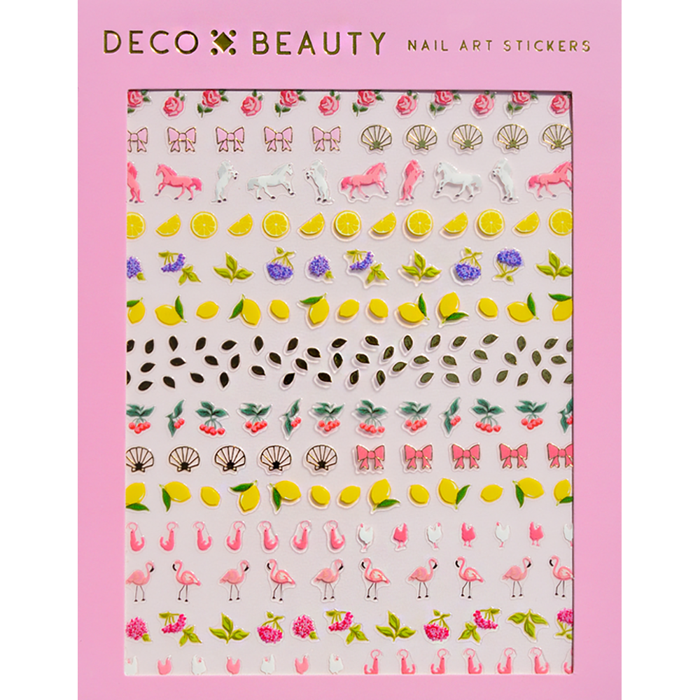Pink Pony Nail Art Stickers