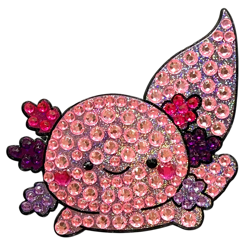 StickerBeans Violet Axolotl Sticker